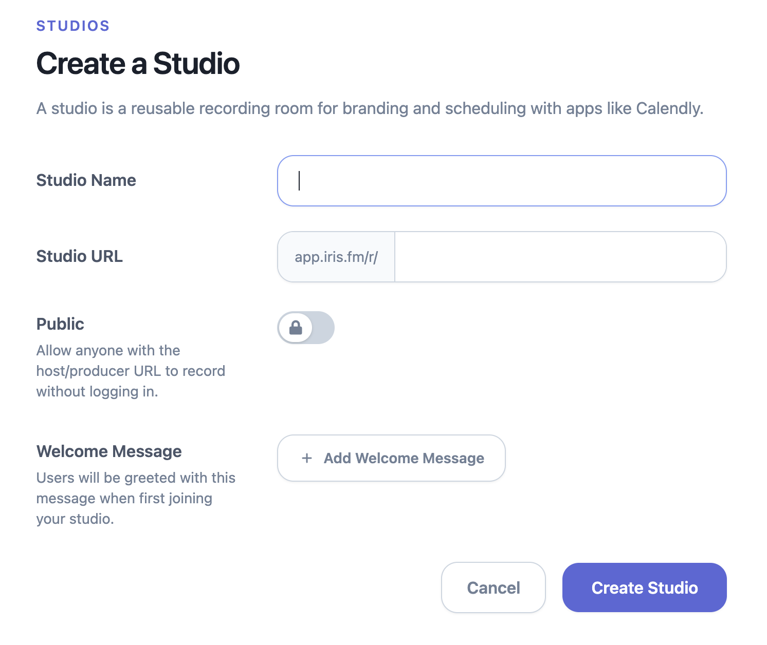 Create your recording room
