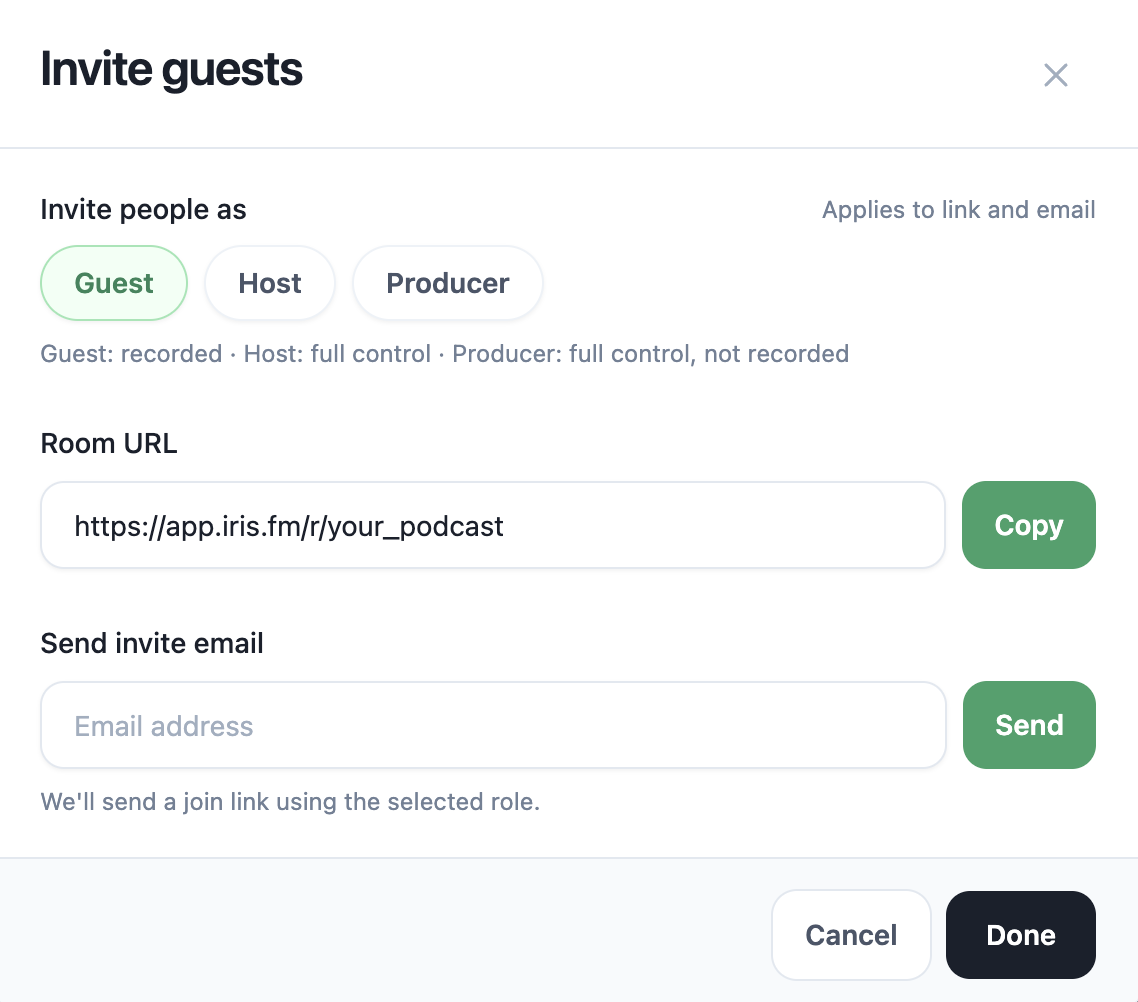 Invite your guests
